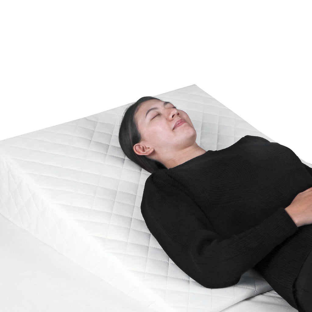 Moon Wedge Pillow For Gerd Acid Reflux (White)