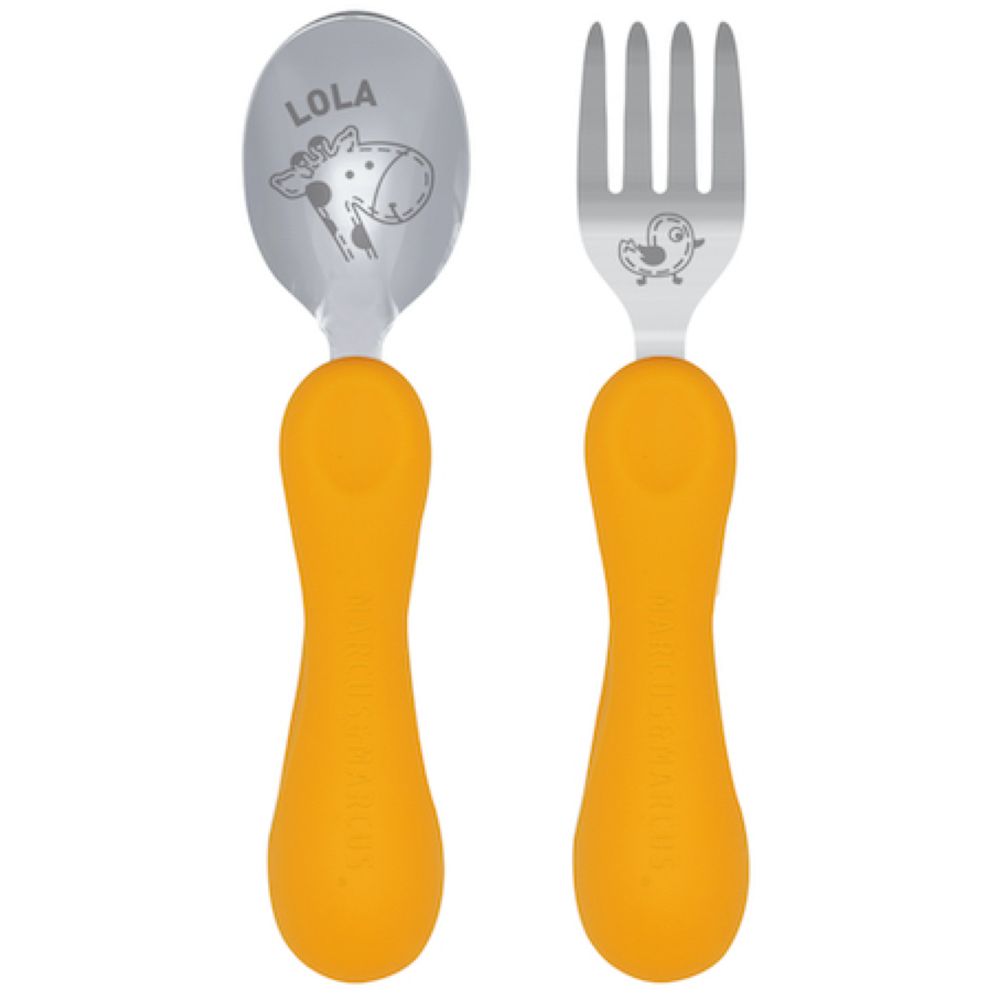 Marcus & Marcus Easy Grip  Fork & Spoon Set - Lola