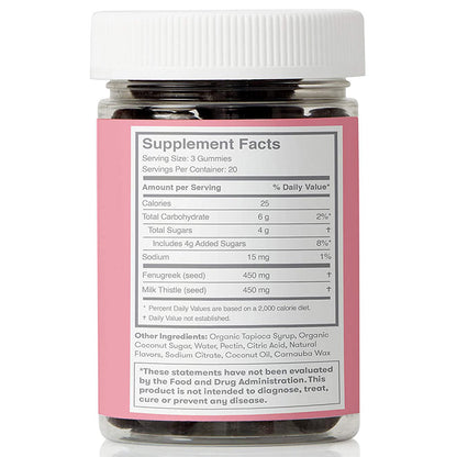 Frida Mom Postpartum Gummies for Lactation (60 Count)