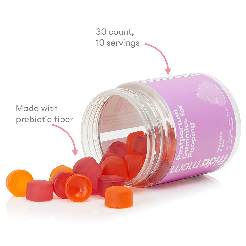 Frida Mom Postpartum Gummies for Pooping (30 Count)