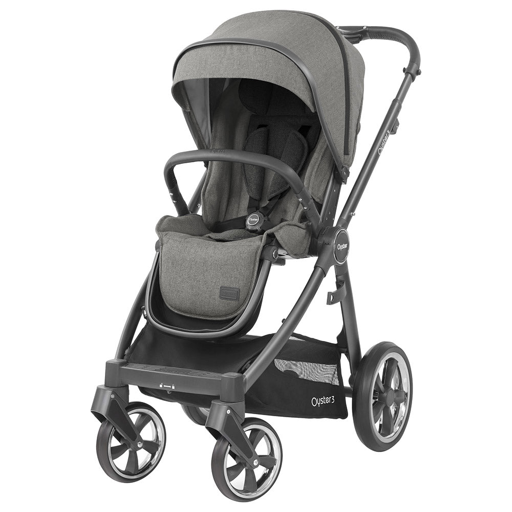 Oyster3 - Premium Threefold Baby Stroller 3 (Mercury City Grey)