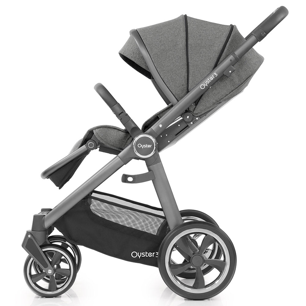 Oyster3 - Premium Threefold Baby Stroller 3 (Mercury City Grey)