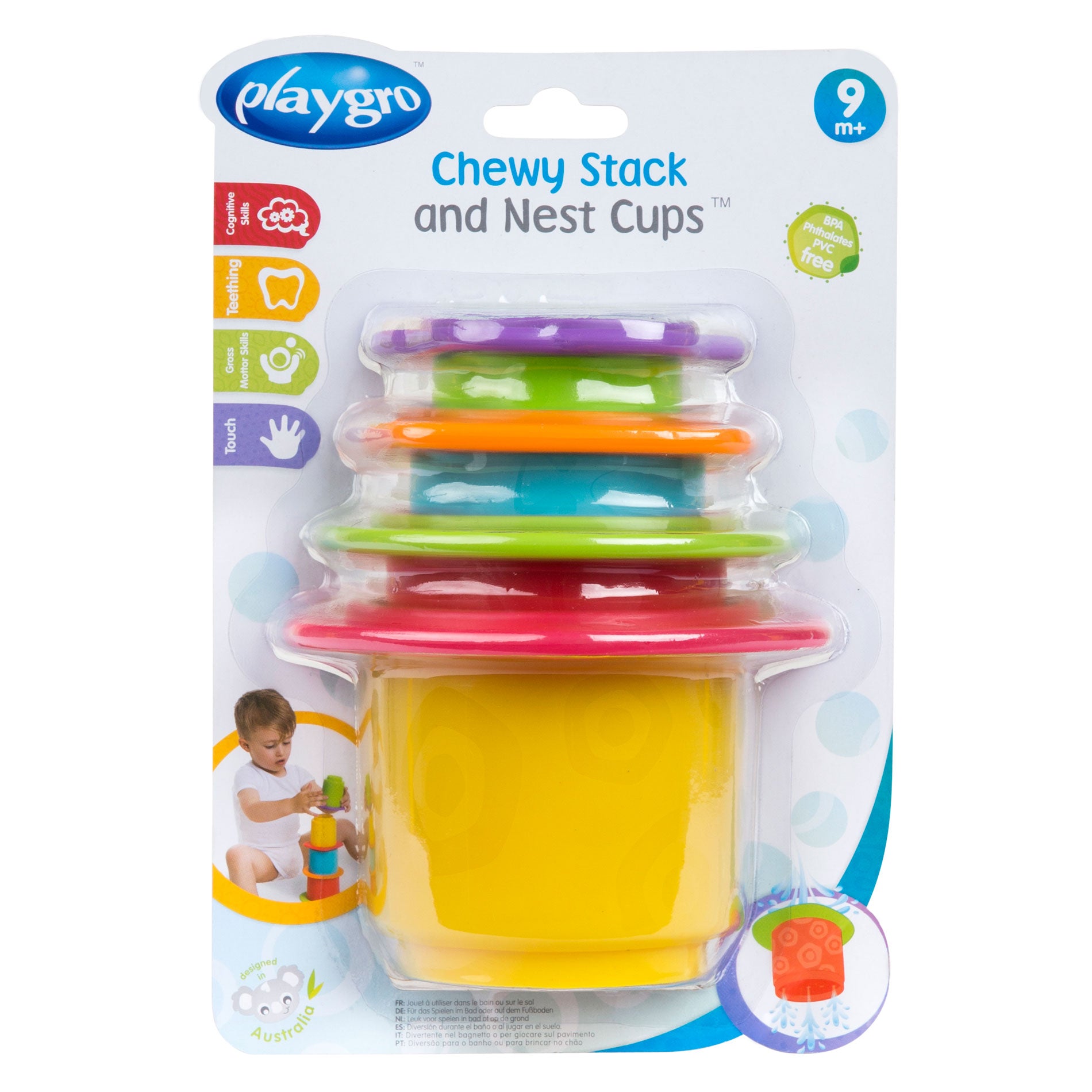 Chewy Stack And Nest Cups Playgro