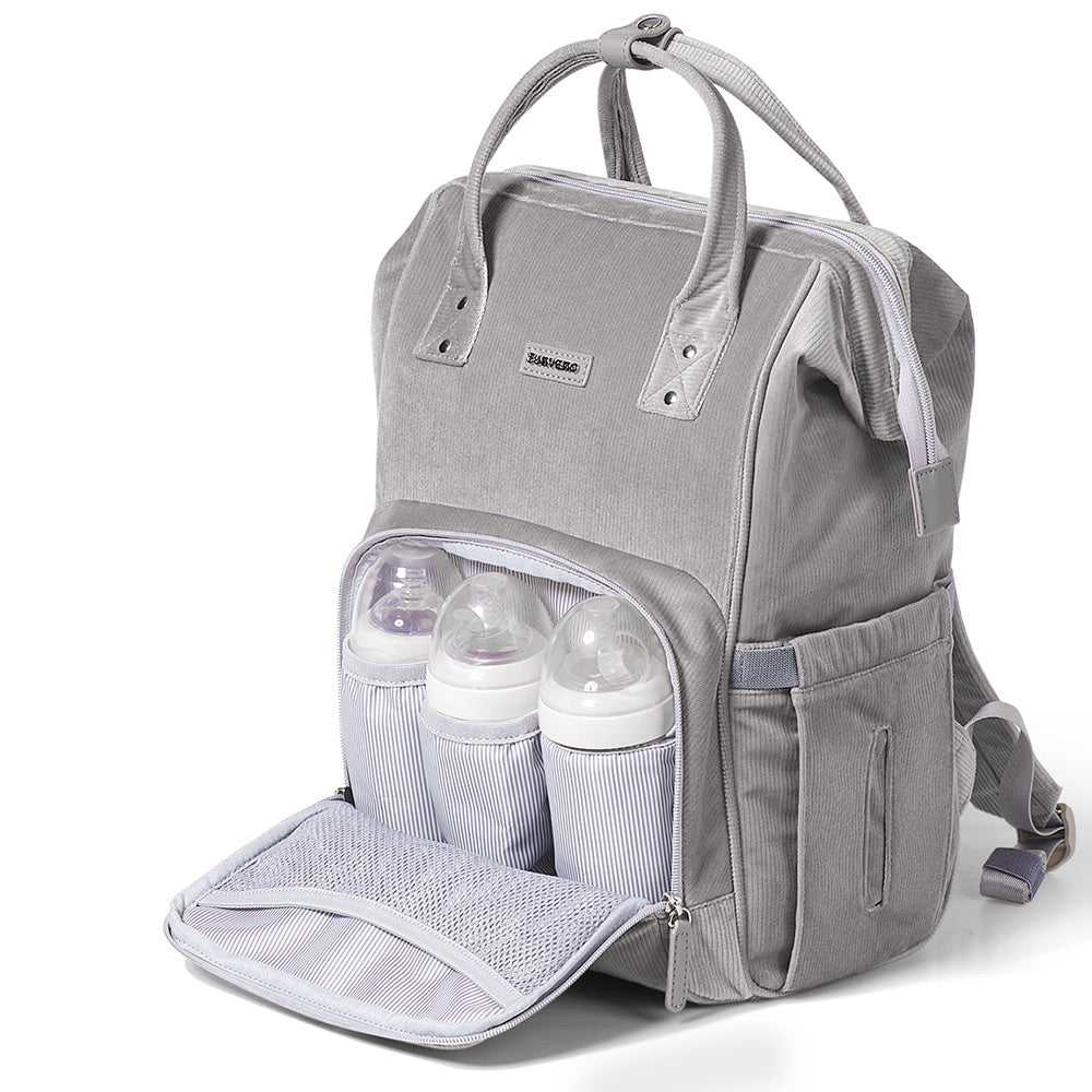 Sunveno - Diaper Bag Corduroy (Grey)