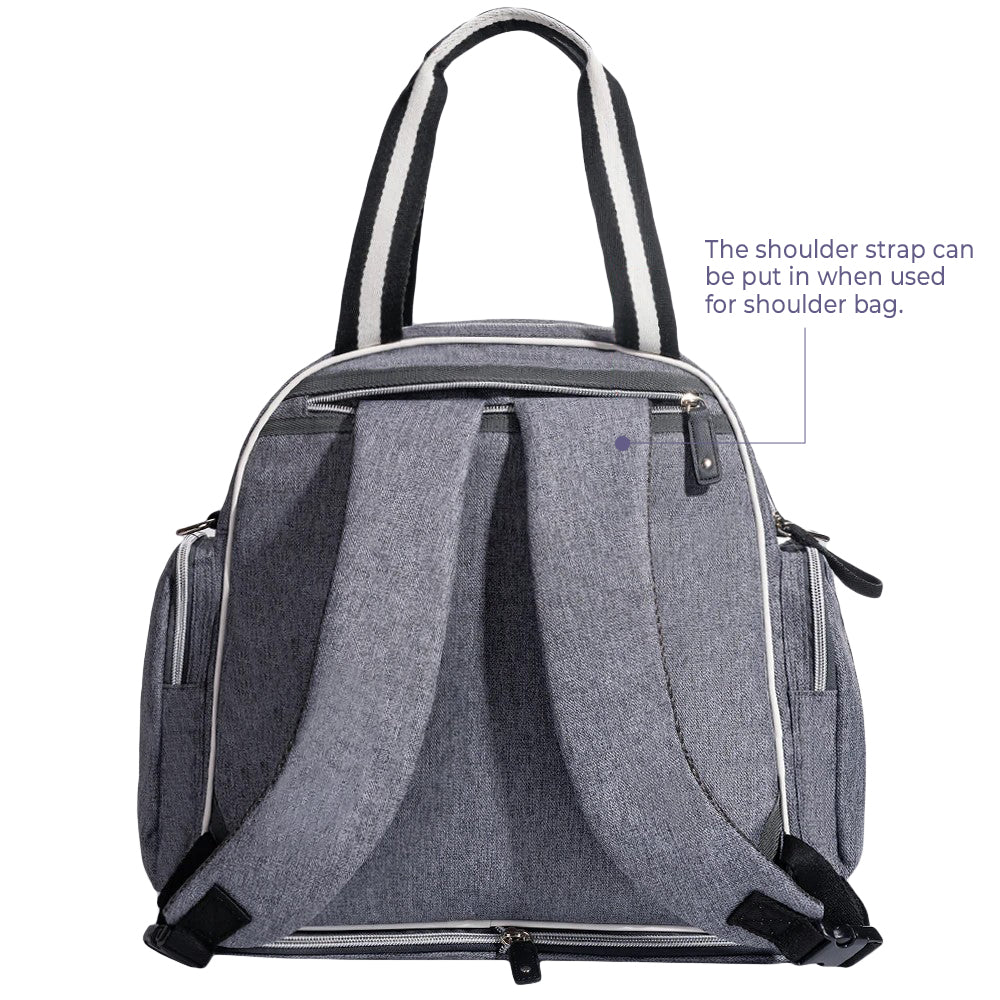 Sunveno - Signature Maternity Diaper Bag (Grey)
