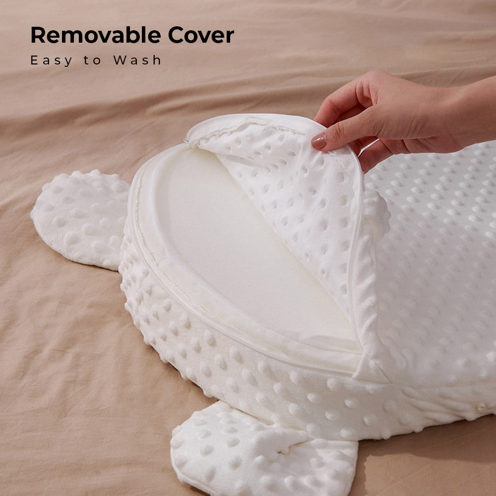 Sunveno - Portable Baby Anti-spill Milk U Shape Pillow with 10 &15 Degree Slope Pad