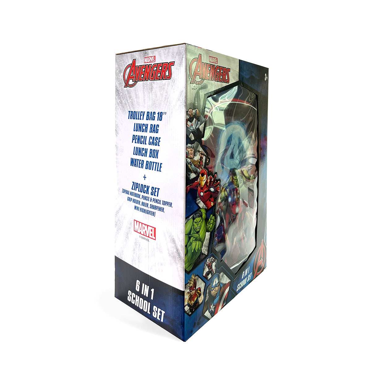 Marvel Avengers Big Four 18" 6-in-1 Trolley Box Set