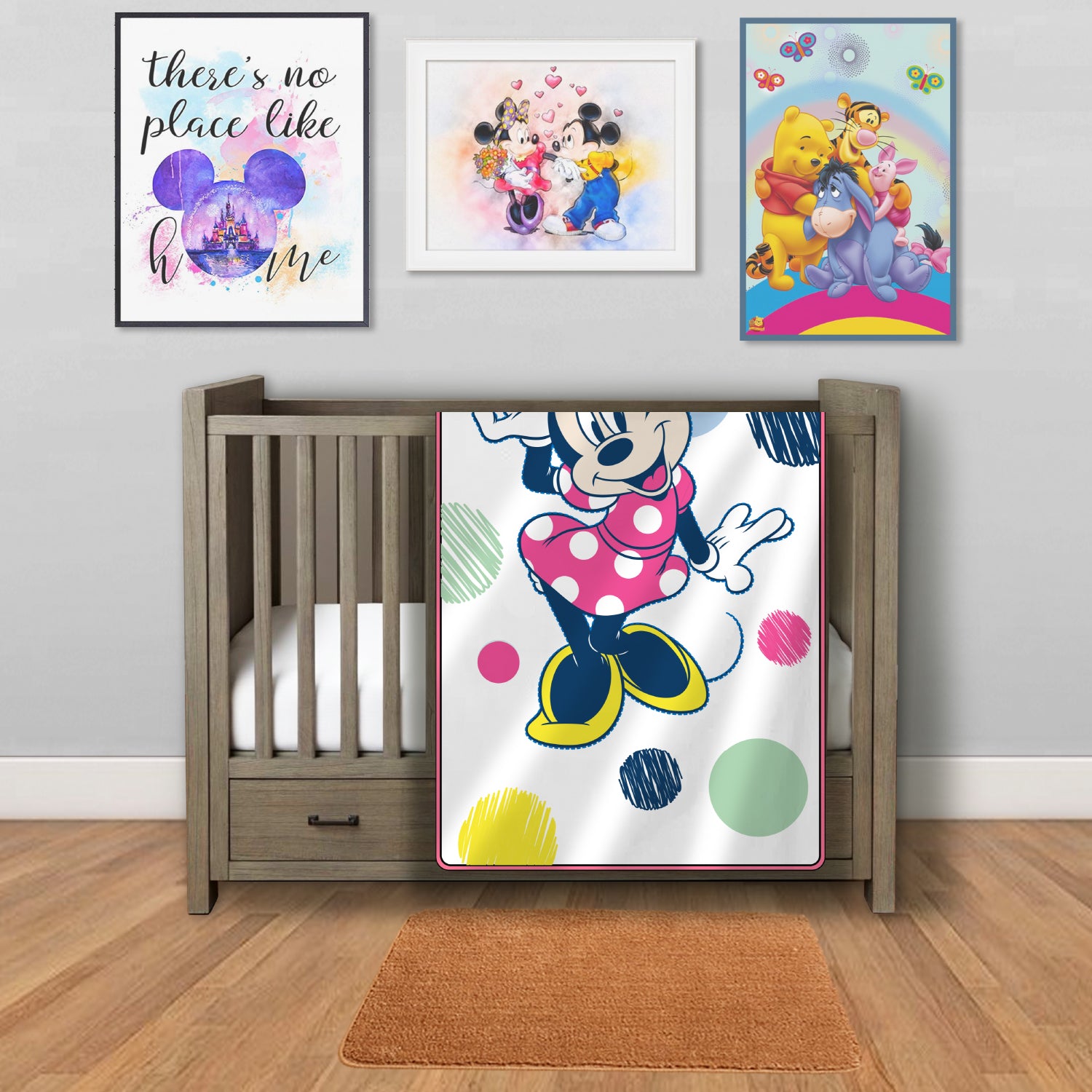 Disney Minnie Mouse Baby Comforter + Pillow Set