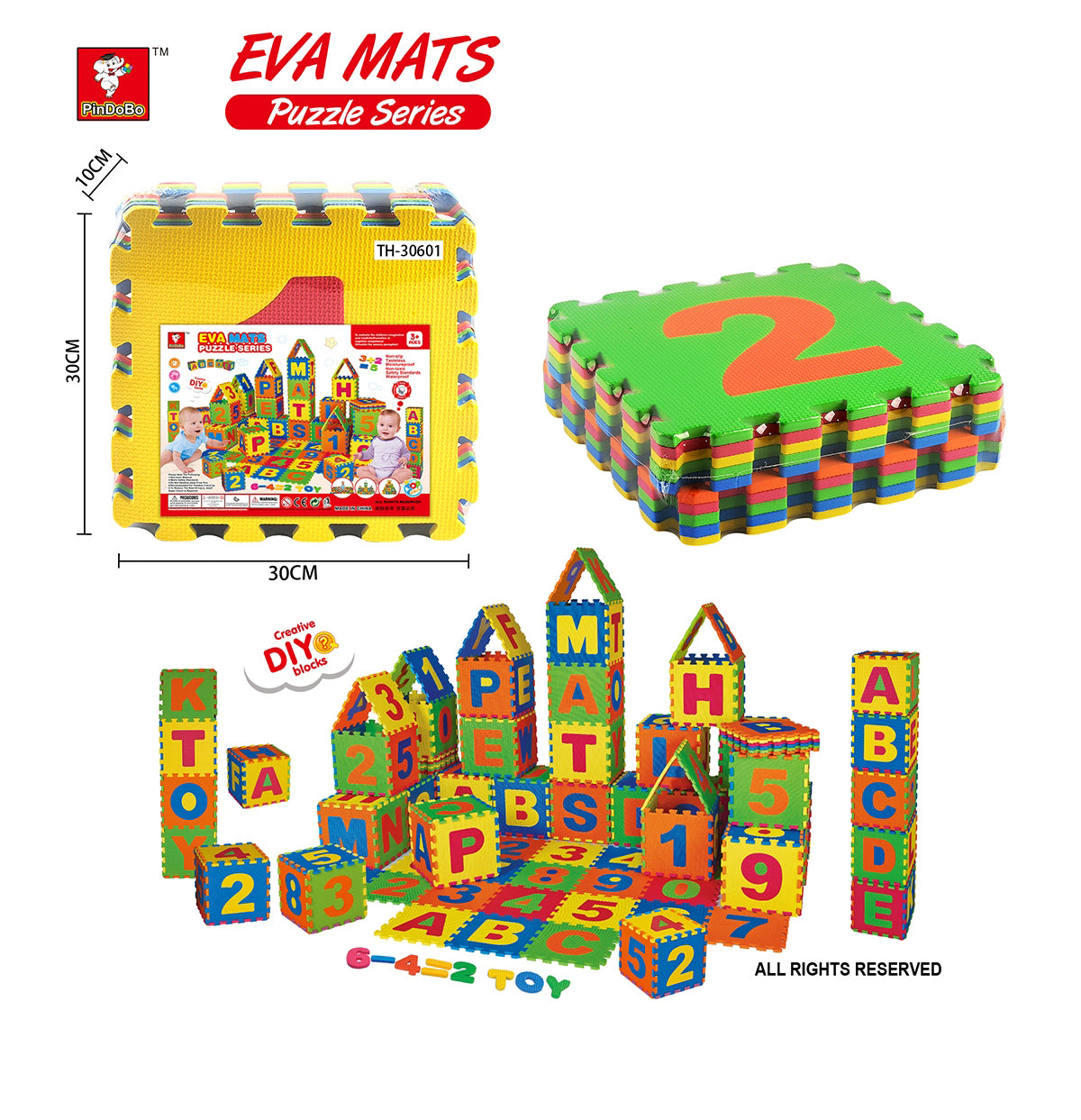 Eva Mat Puzzle Series Digital 10pcs