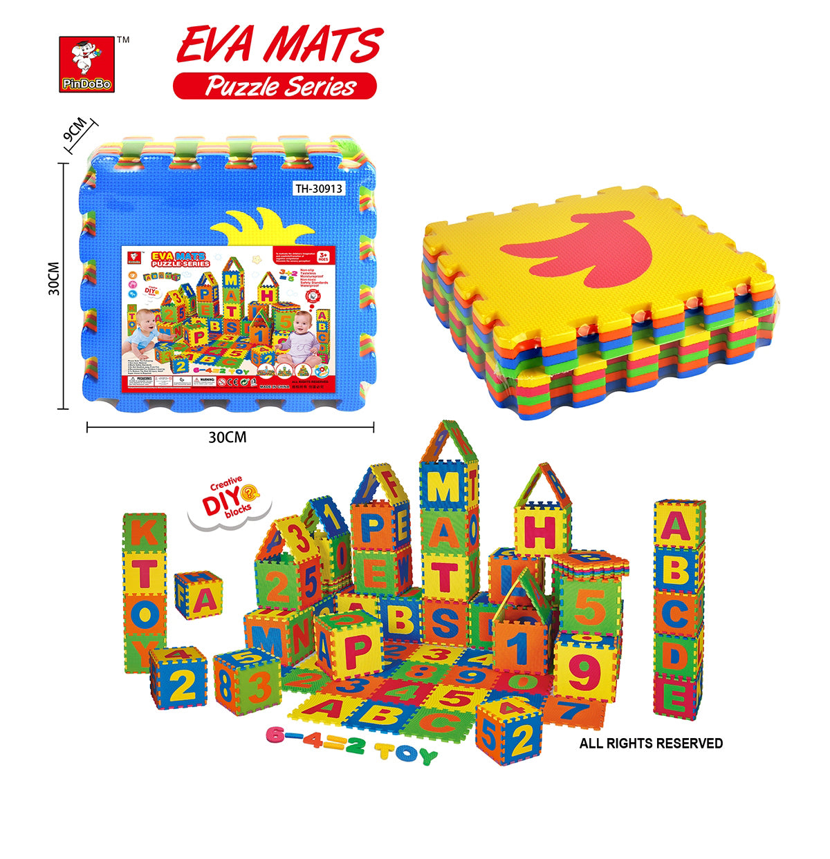 Eva Mat Puzzle Series Fruit 9pcs