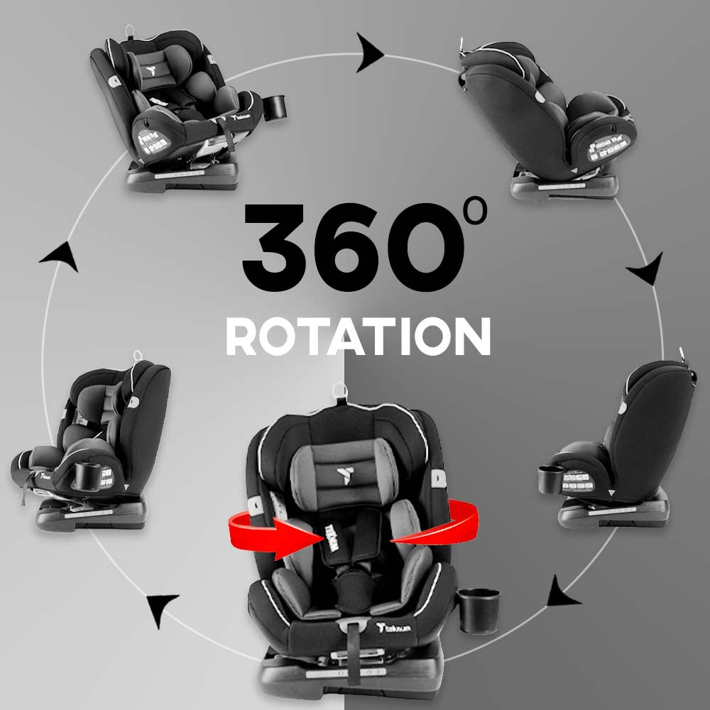 Teknum - Evolve 360 Car Seat Group 0/1/2/3 (Grey)