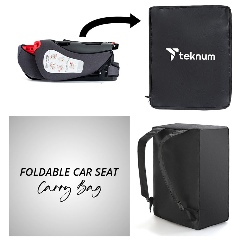 Teknum - Pack and Go Foldable Car Seat (Grey)