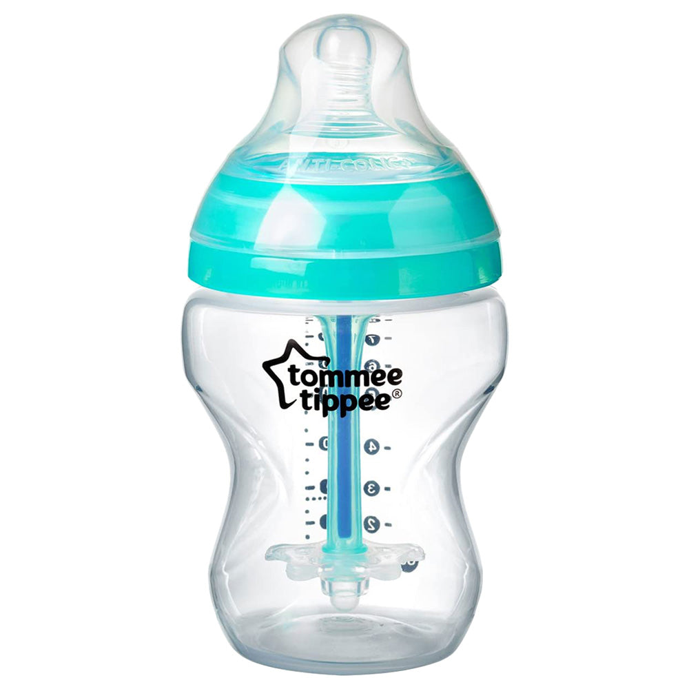 Tommee Tippee Advanced Anti-Colic Feeding Bottle, 260ml x1 (Teal)