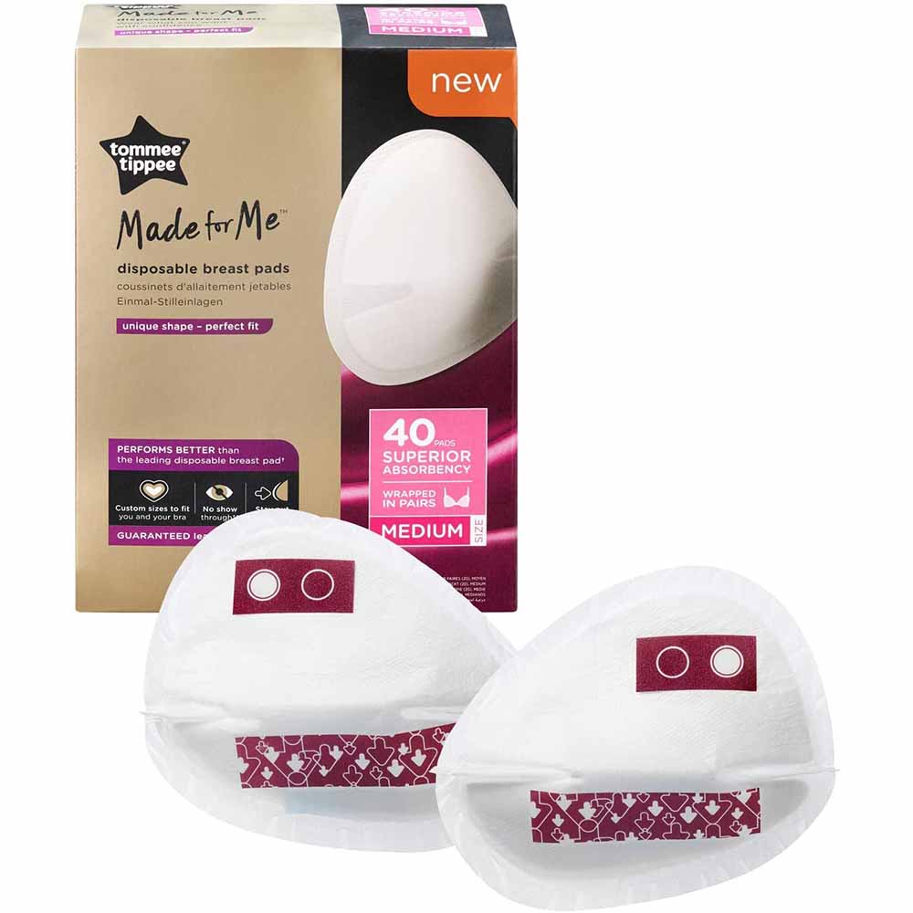 Tommee Tippee Made For Me Disposable Breast Pads - 40pcs Medium