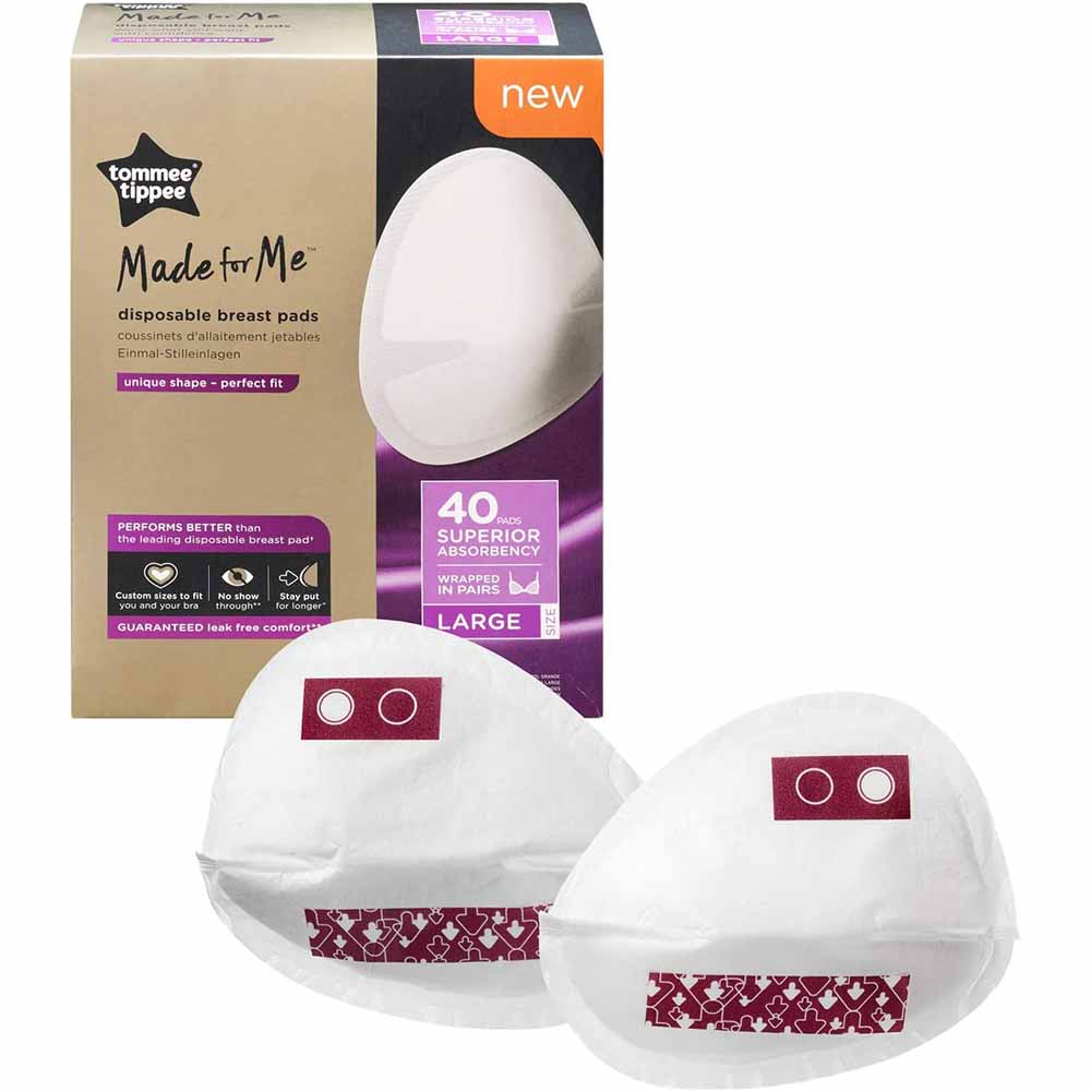 Tommee Tippee Made For Me Disposable Breast Pads - 40pcs Large