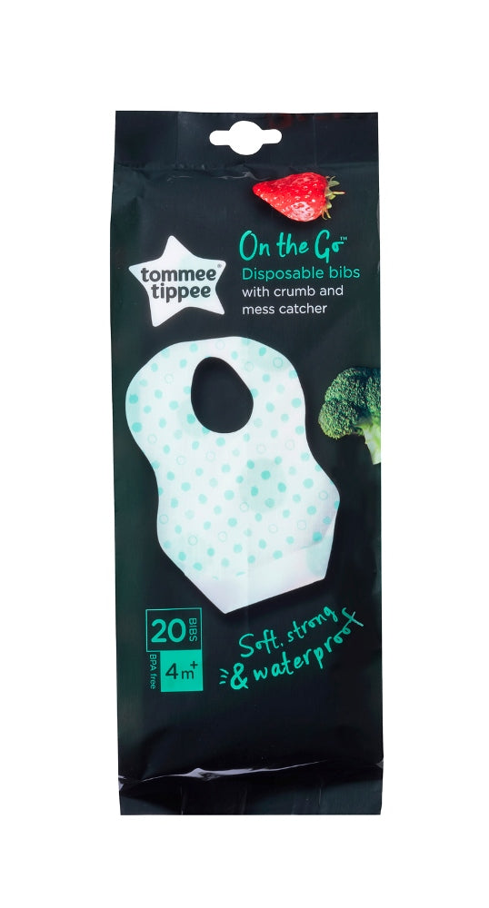 Tommee Tippee Crumb & Mess Catcher Disposable Bibs 20pcs