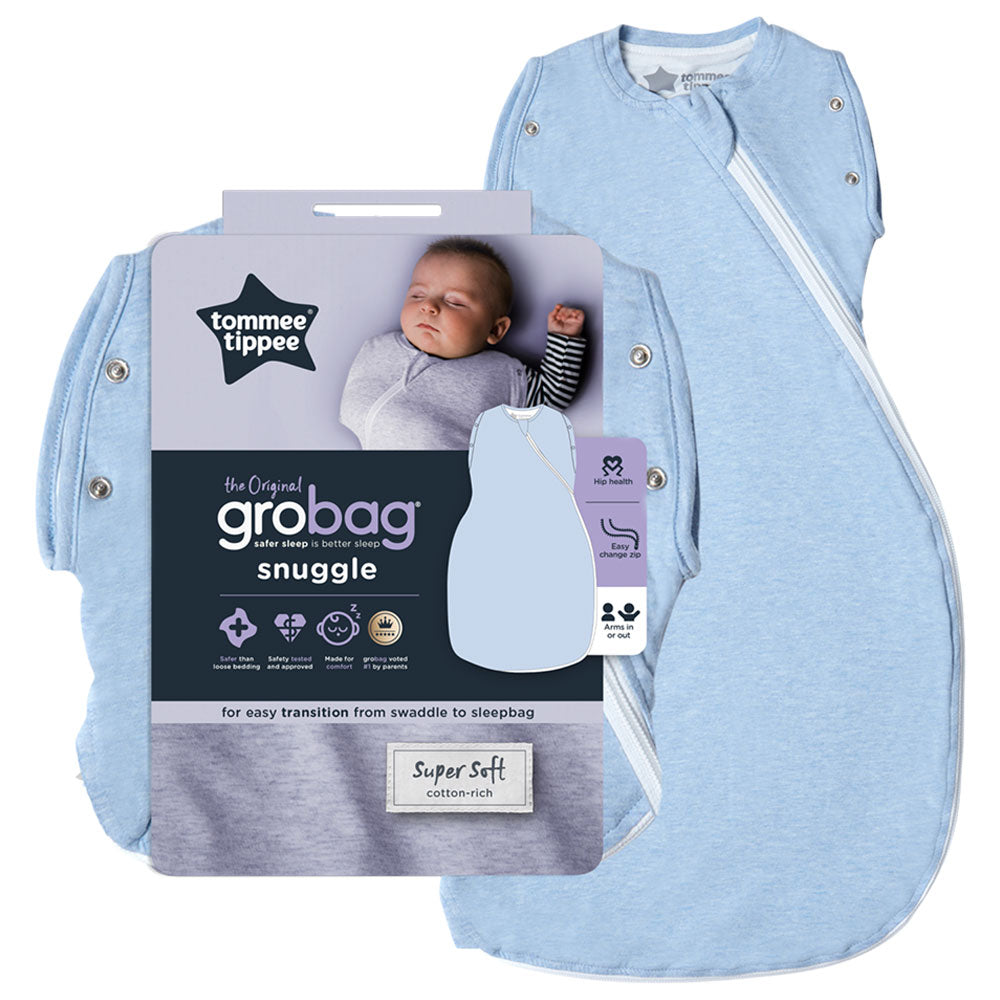 Tommee Tippee The Original Grobag Newborn Snuggle Baby Sleep Bag, 0-4m (Blue)