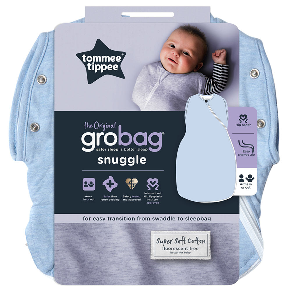 Tommee Tippee The Original Grobag Newborn Snuggle Baby Sleep Bag, 0-4m (Blue)