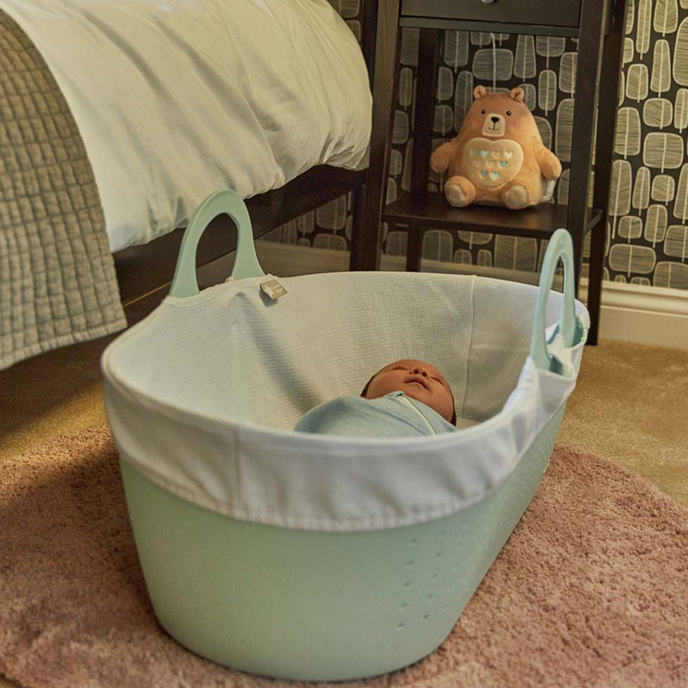 Tommee Tippee Sleepee Moses Basket & Stand (Green)