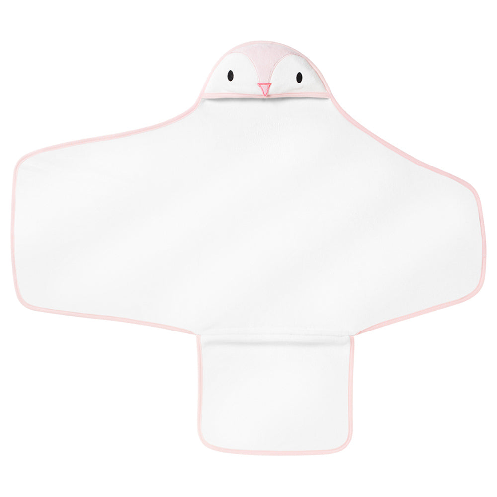 Tommee Tippee Splashtime Newborn Swaddle Dry Towel (Pink)