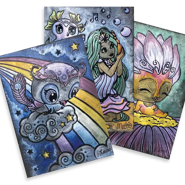 Nebulous Stars Pitch Black Art Set