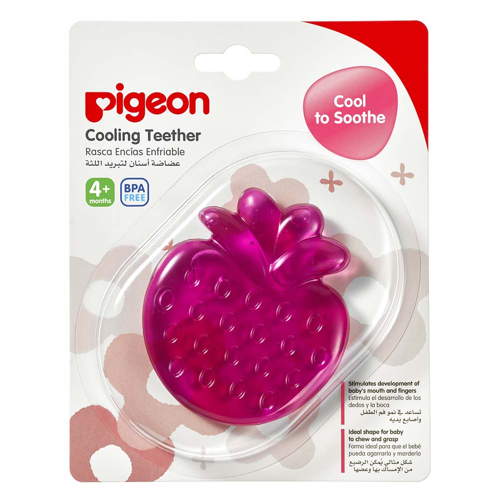 Pigeon - Cooling Teether (Strawberry)