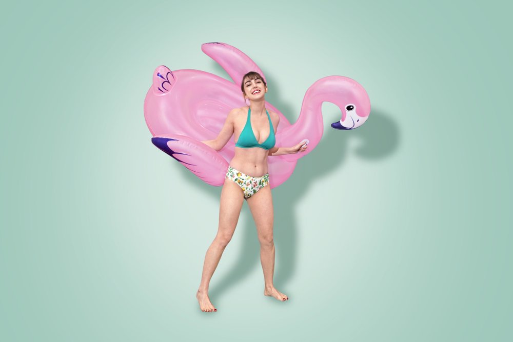 Luxury Flamingo (60" x 56"/1.53m x 1.43m)
