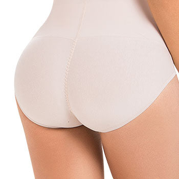 Women Tummy Control High Compression Shapewear Bodysuit (Beige)
