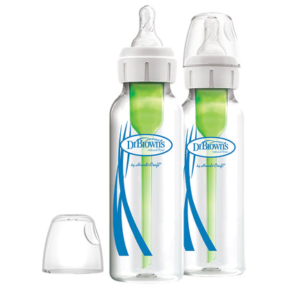 Dr. Browns 8 oz / 250 ml PP Narrow-Neck Options Baby Bottle, 2-Pack